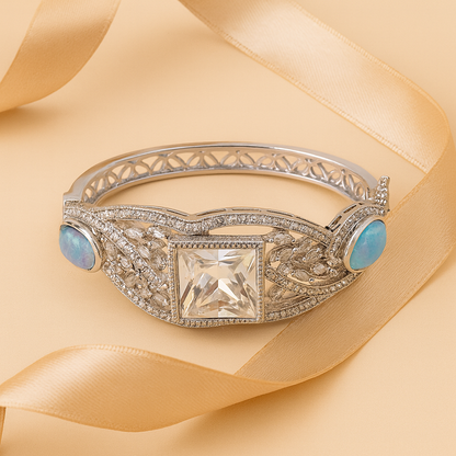 Aanura Emerald Grace Silver Bracelet