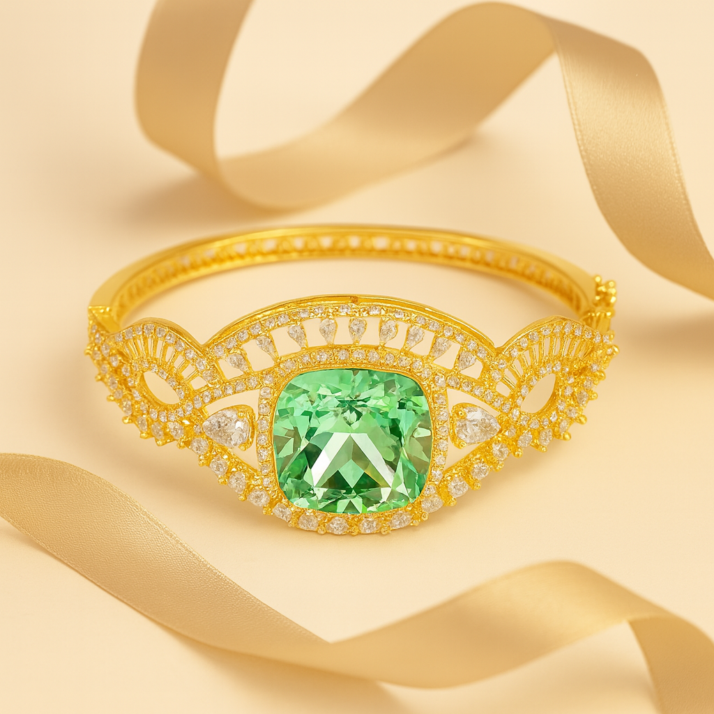 Aanura Emerald Royale Gold Bracelet