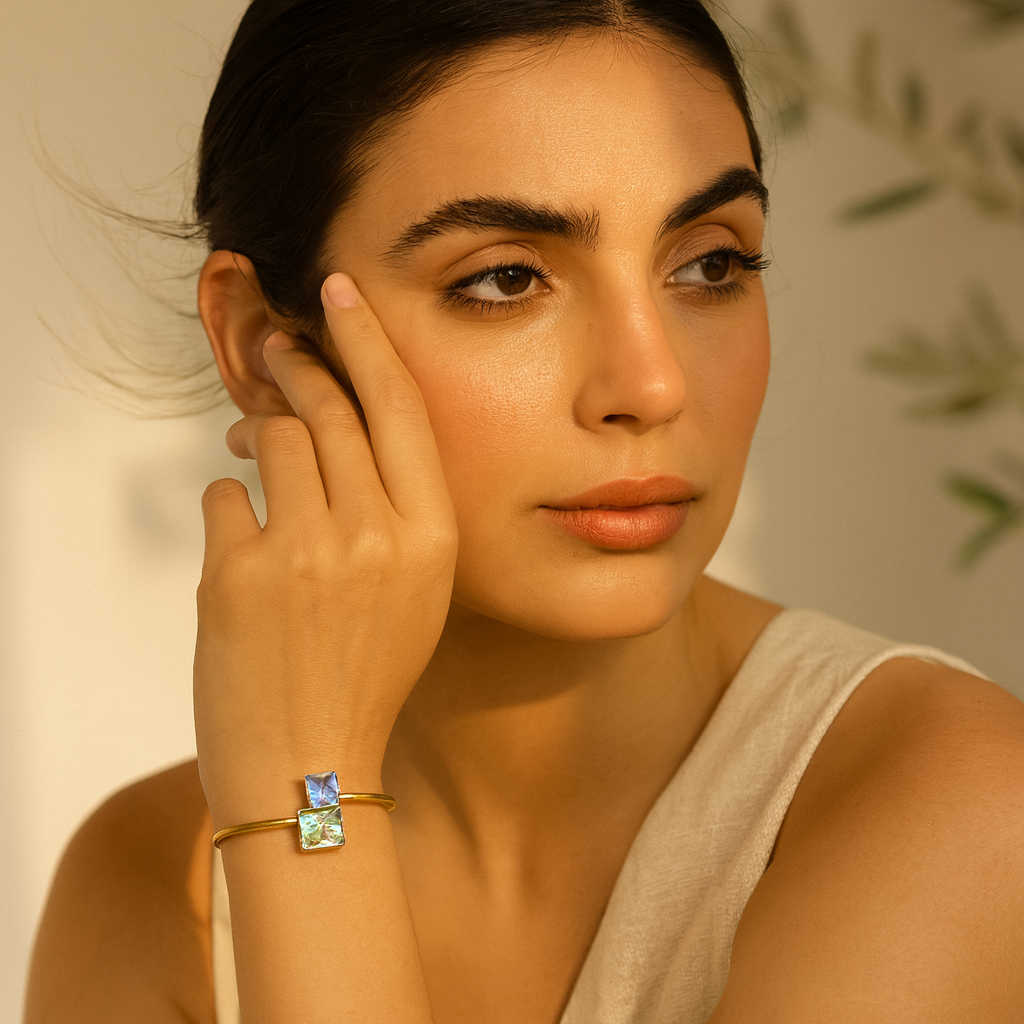 Aanura Twin Radiance Gold Bracelet