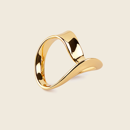 Aanura Abstract Gold Statement Ring