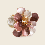18K Gold Plated Flower Anti-Tarnish Waterproof Ring