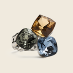 Aanura Triple Cushion-Cut Multicolor Gemstone Statement Ring