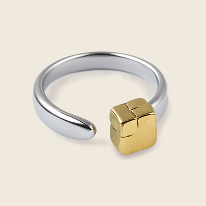 Aanura Gold Nail Open Ring – Modern Minimal Jewelry