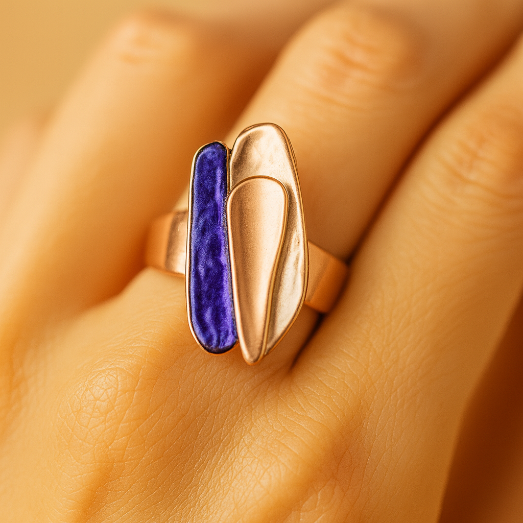 Aanura Abstract Floral Statement Ring