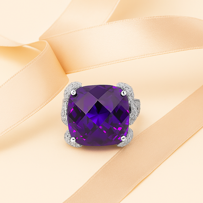 Aanura Gem Pavé Crystal Cocktail Ring