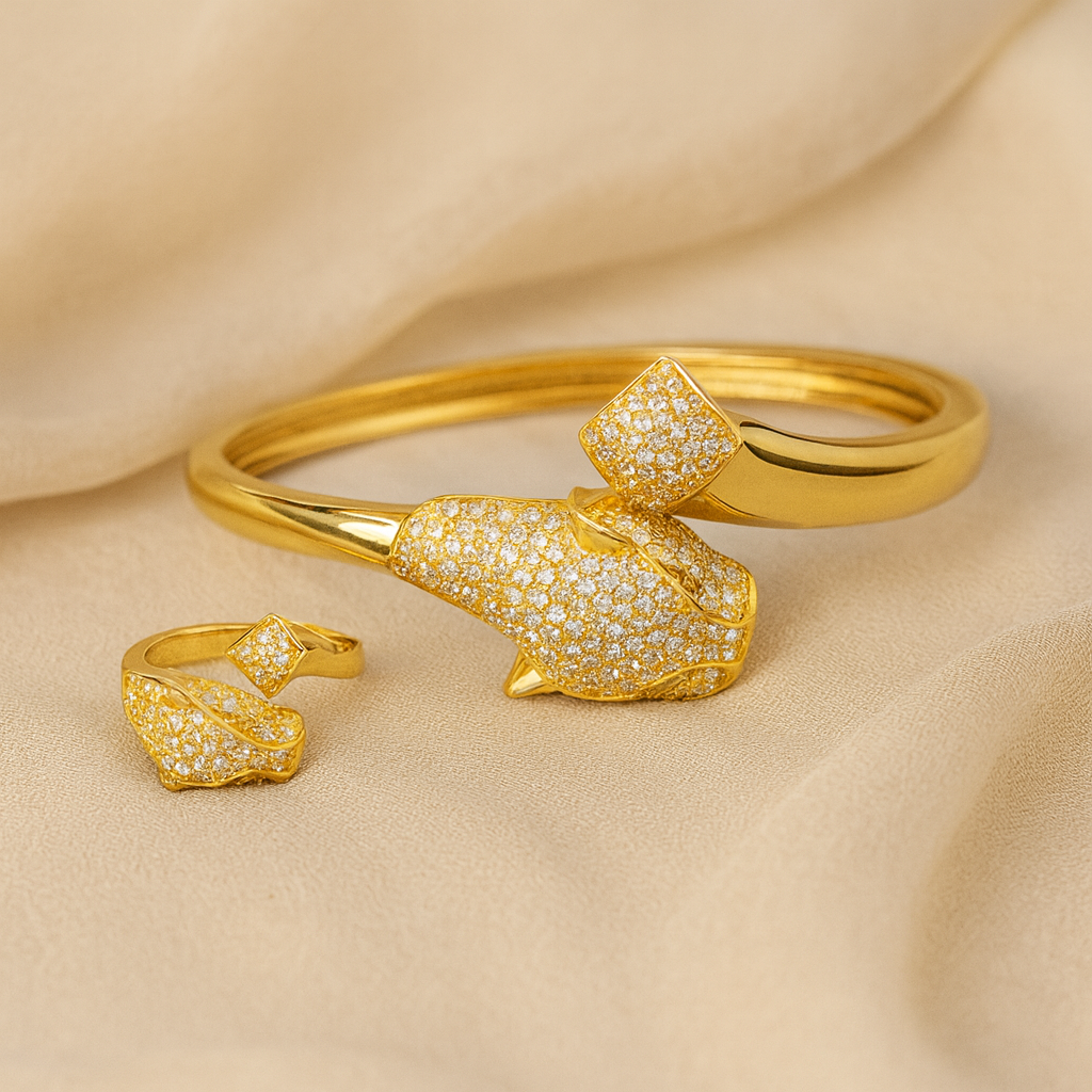 Aanura Elegant Gold Plated Adjustable Bracelet