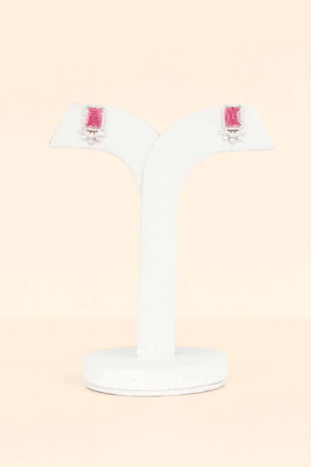 Aanura Yellow Cushion-Cut CZ Cluster Earrings