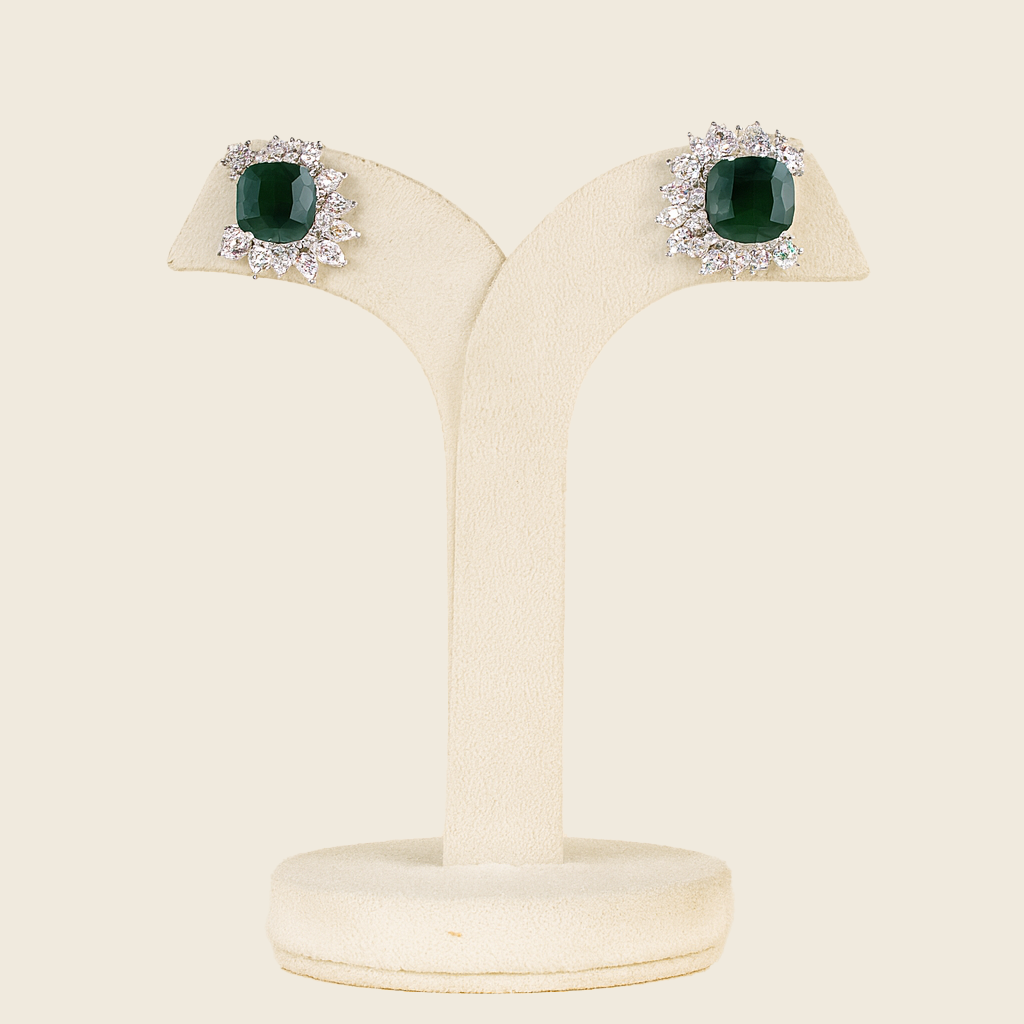 Aanura Ombre Blue and White Drop Earrings