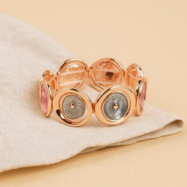 Aanura Midnight Rose Enamel Bracelet