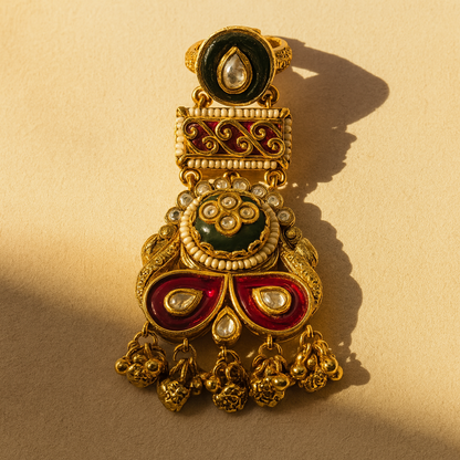 Aanura Gold-Plated Heritage Long Tassel Ring