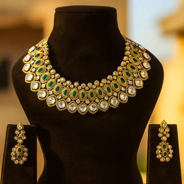 Aanura Bridal Kundan Choker Necklace
