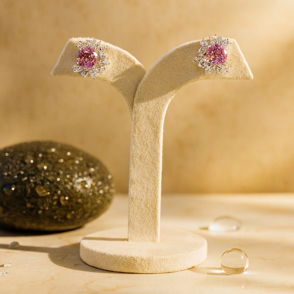 Aanura Ombre Blue and White Drop Earrings