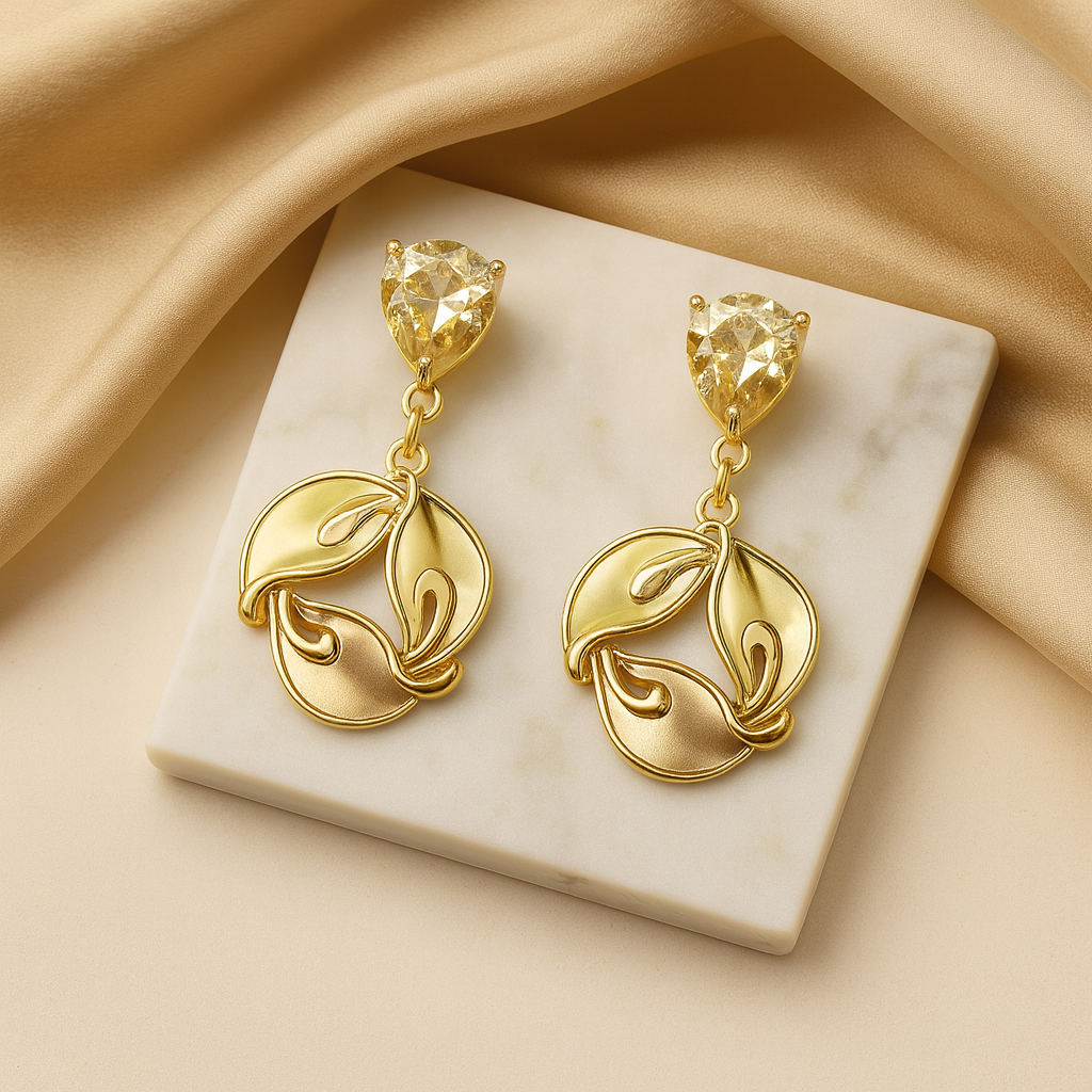 Aanura Blossom Pearl Drop Earrings