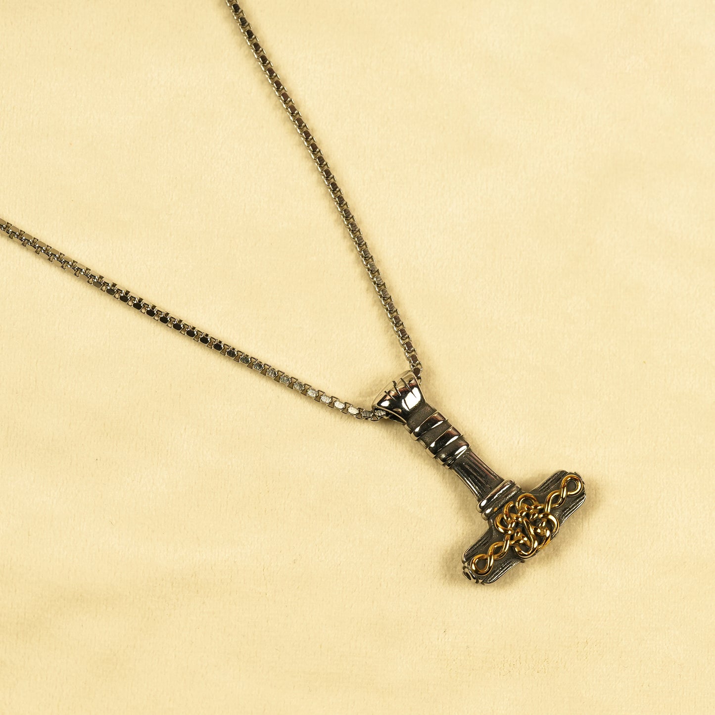 Aanura Dual-Tone Hammer Chain For Men