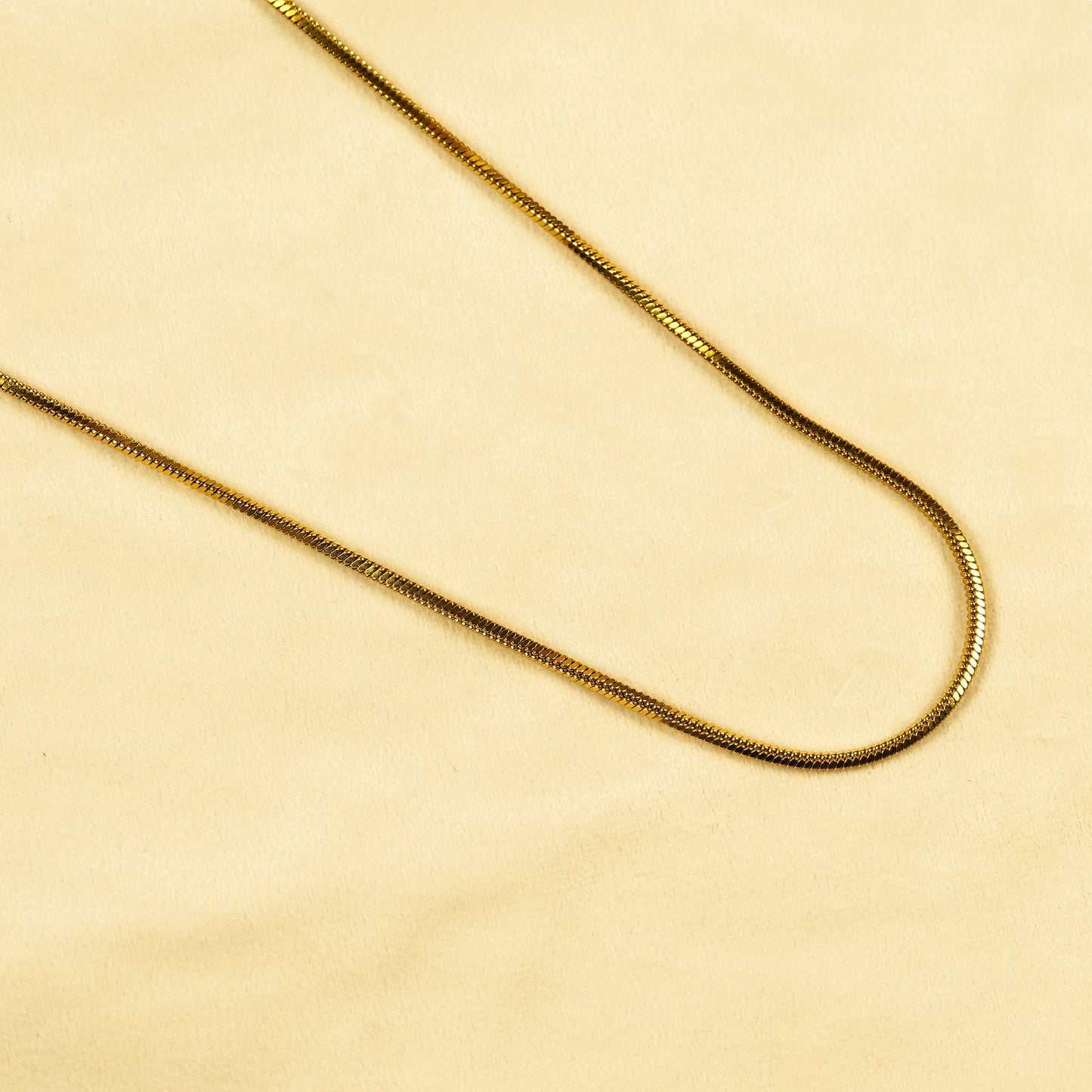 Aanura Gold Flat Chain Chain For Men