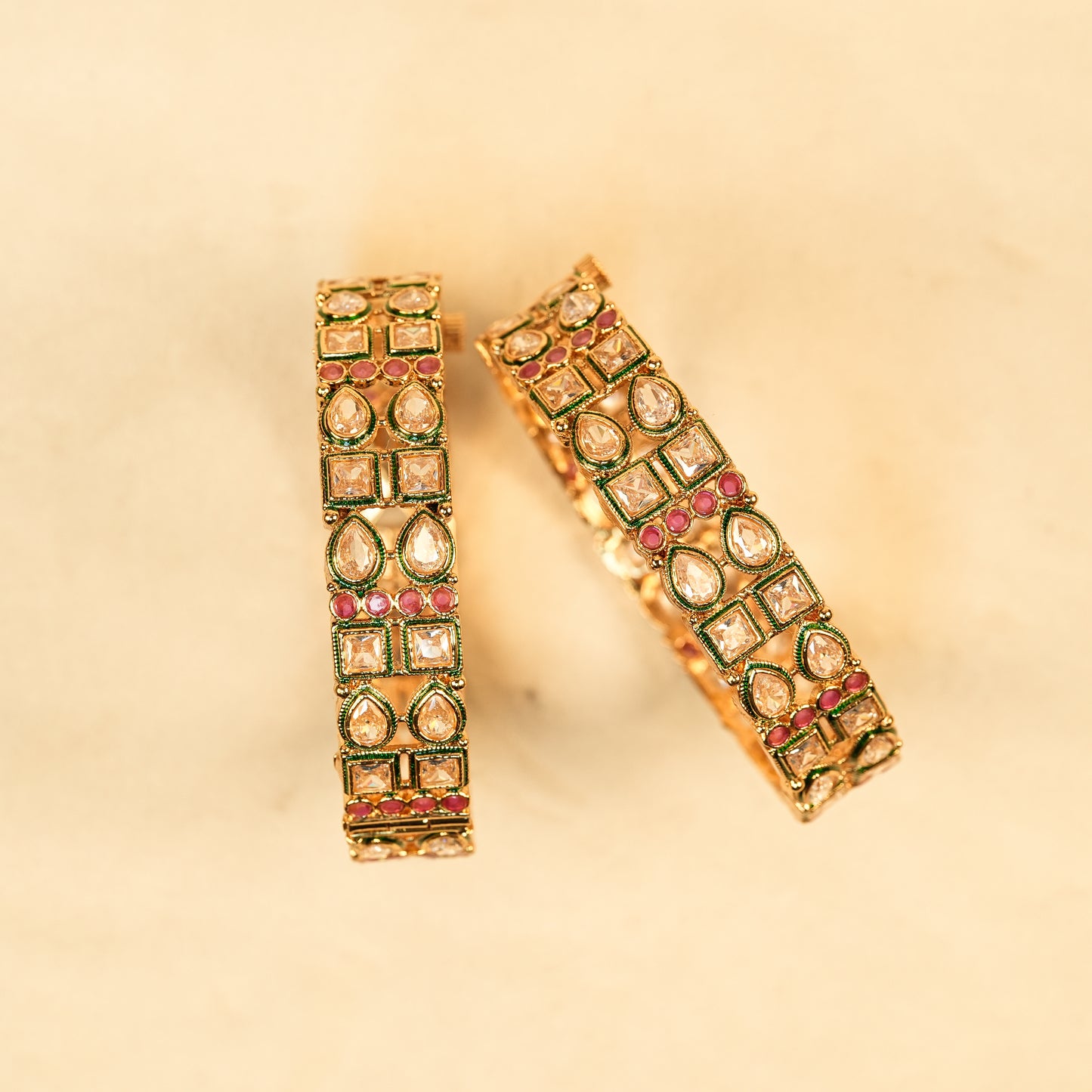 Aanura Classic Stone-Set Gold Plated Bracelet