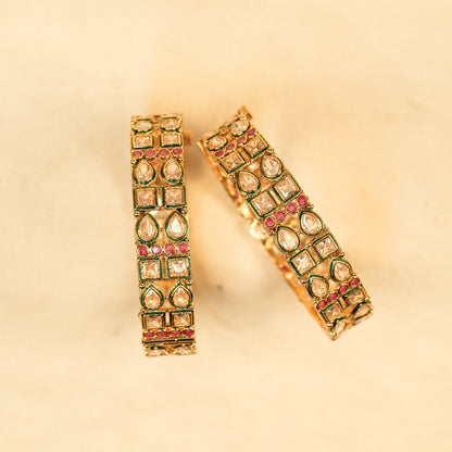 Aanura Classic Stone-Set Gold Plated Bracelet