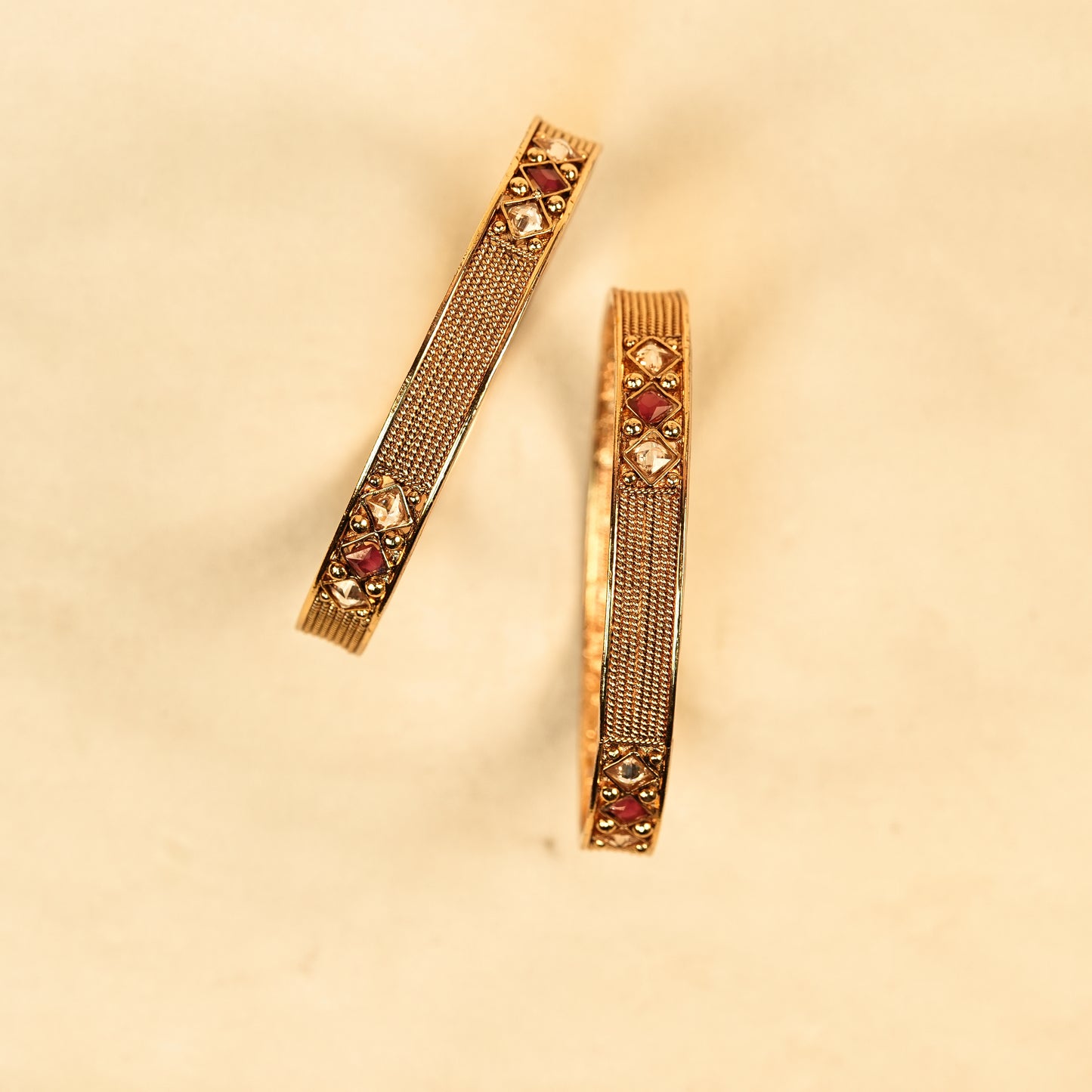 Aanura Gold Plated Minimal Heritage Bangle