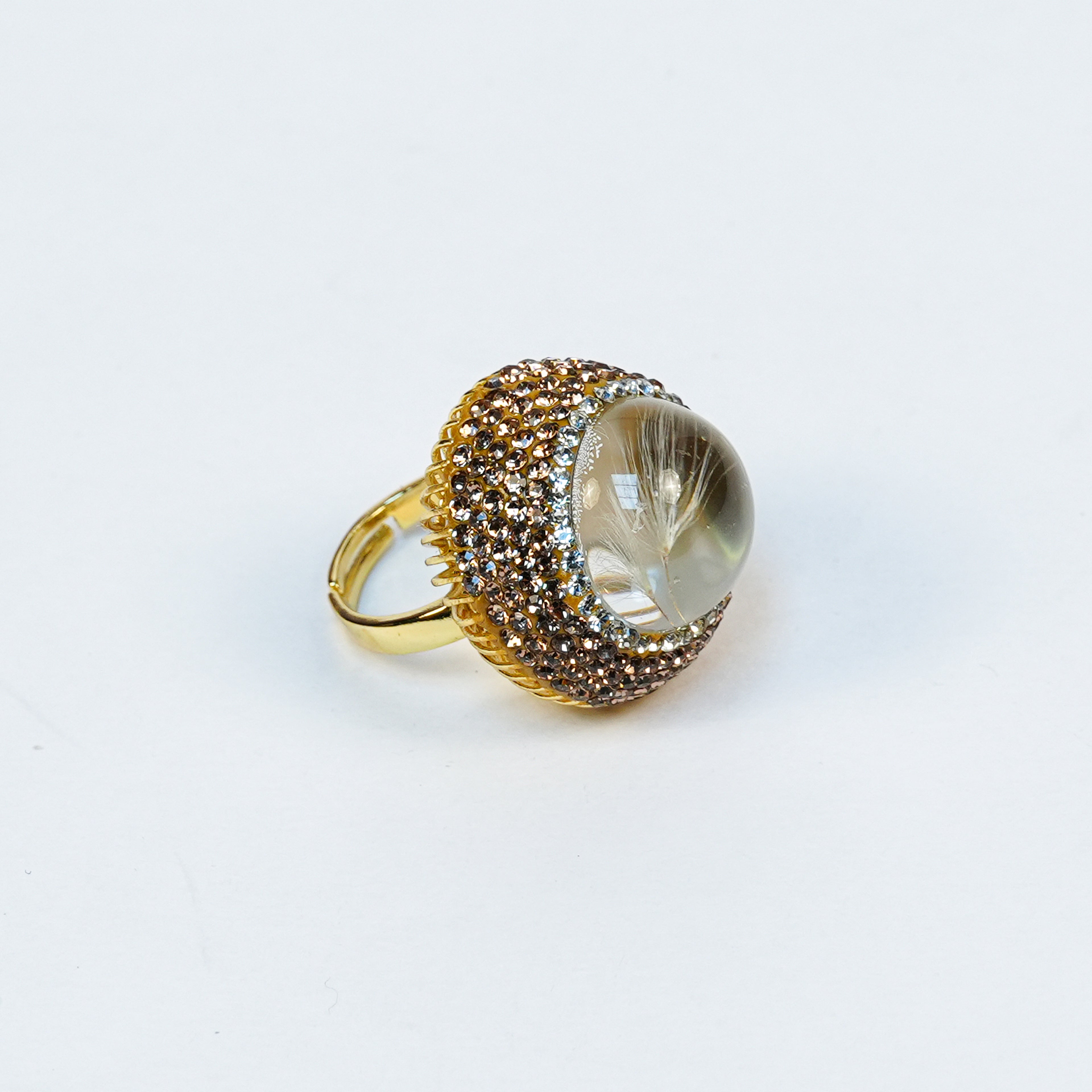Aanura Gold Stainless Steel Dome Ring
