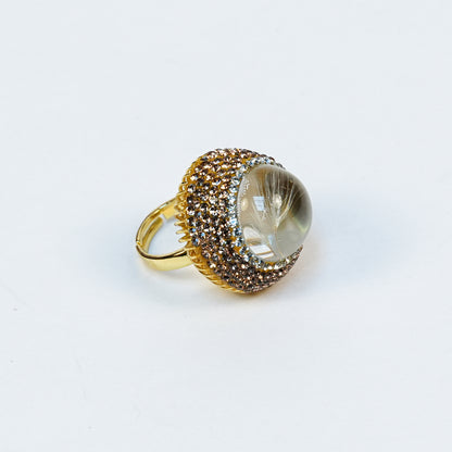 Aanura Gold Stainless Steel Dome Ring