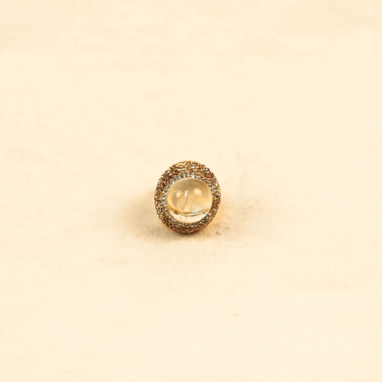 Aanura Gold Stainless Steel Dome Ring