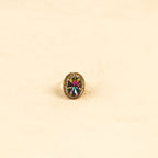 18K Gold Plated Crystal Statement Anti-Tarnish Waterproof Ring