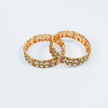 Aanura Classic Stone-Set Gold Plated Bracelet