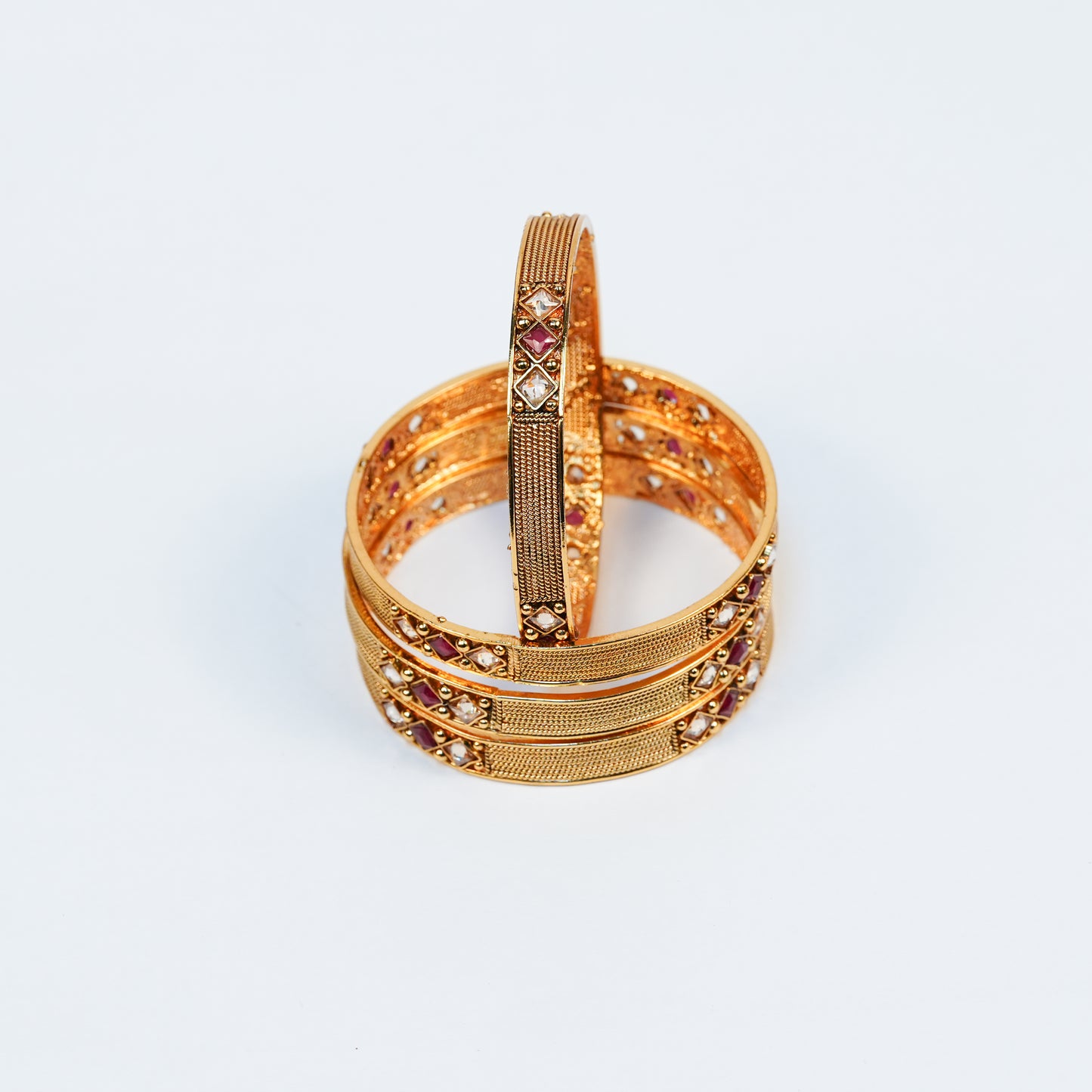 Aanura Gold Plated Minimal Heritage Bangle