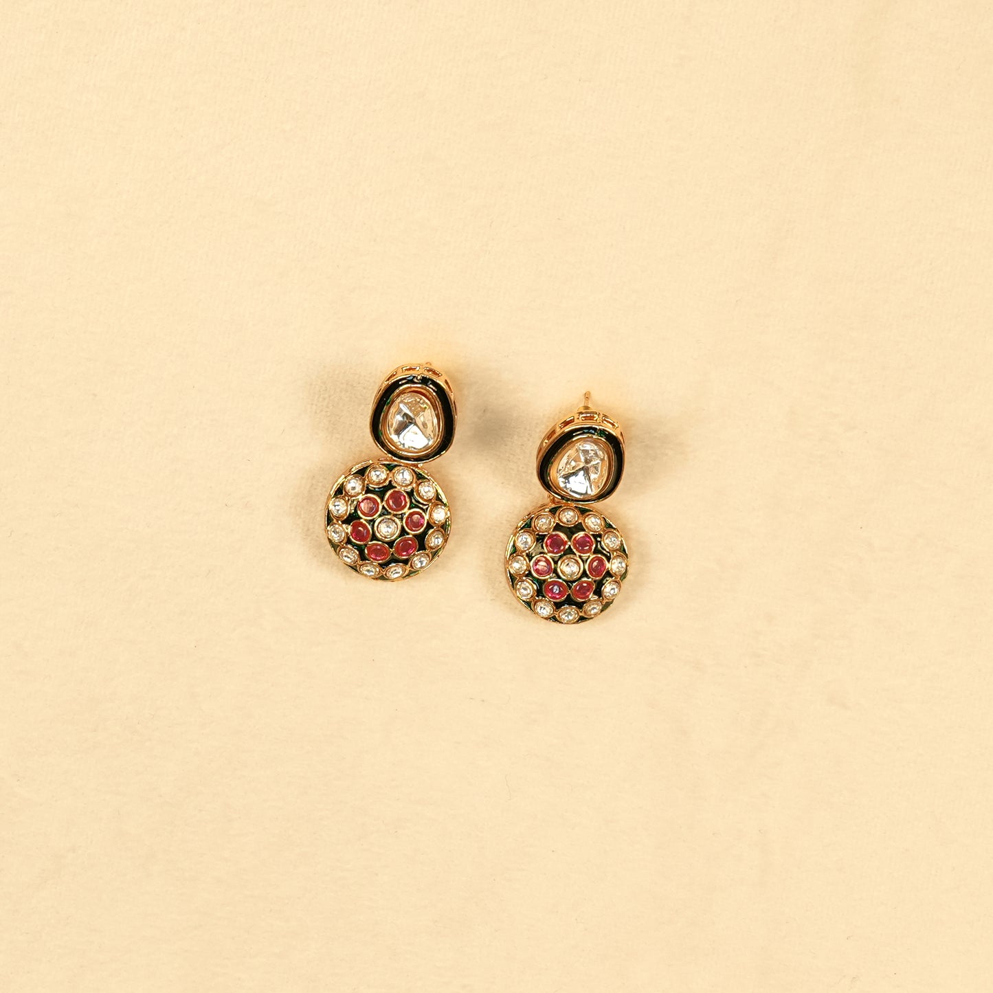 Aanura Gold Traditional Necklace & Earring Set