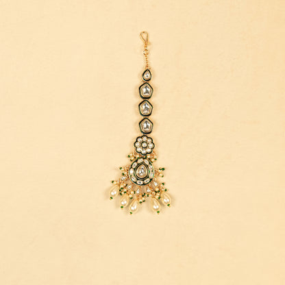 Aanura Gold Plated Traditional Necklace Set