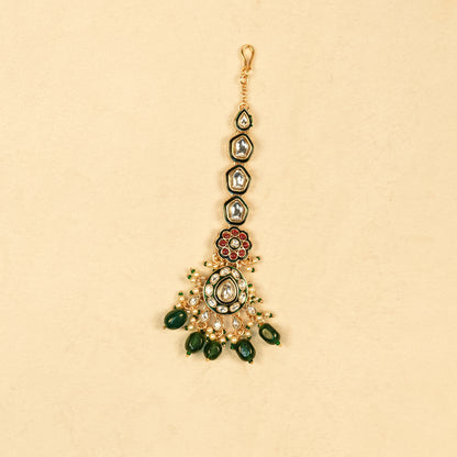 Aanura Gold Plated Traditional Necklace Set