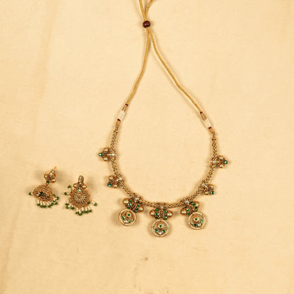 Aanura Traditional Necklace & Earring Set