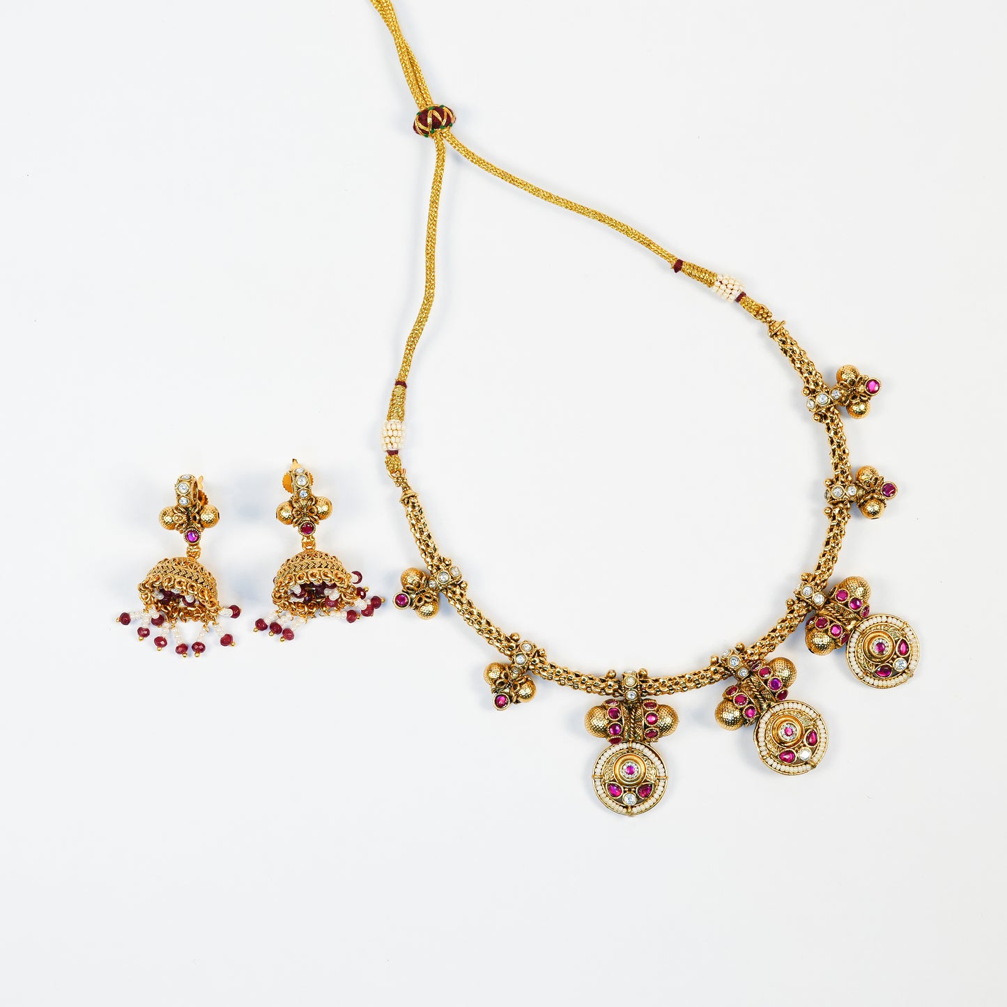 Aanura Traditional Necklace & Earring Set