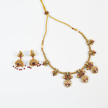 Aanura Traditional Necklace & Earring Set