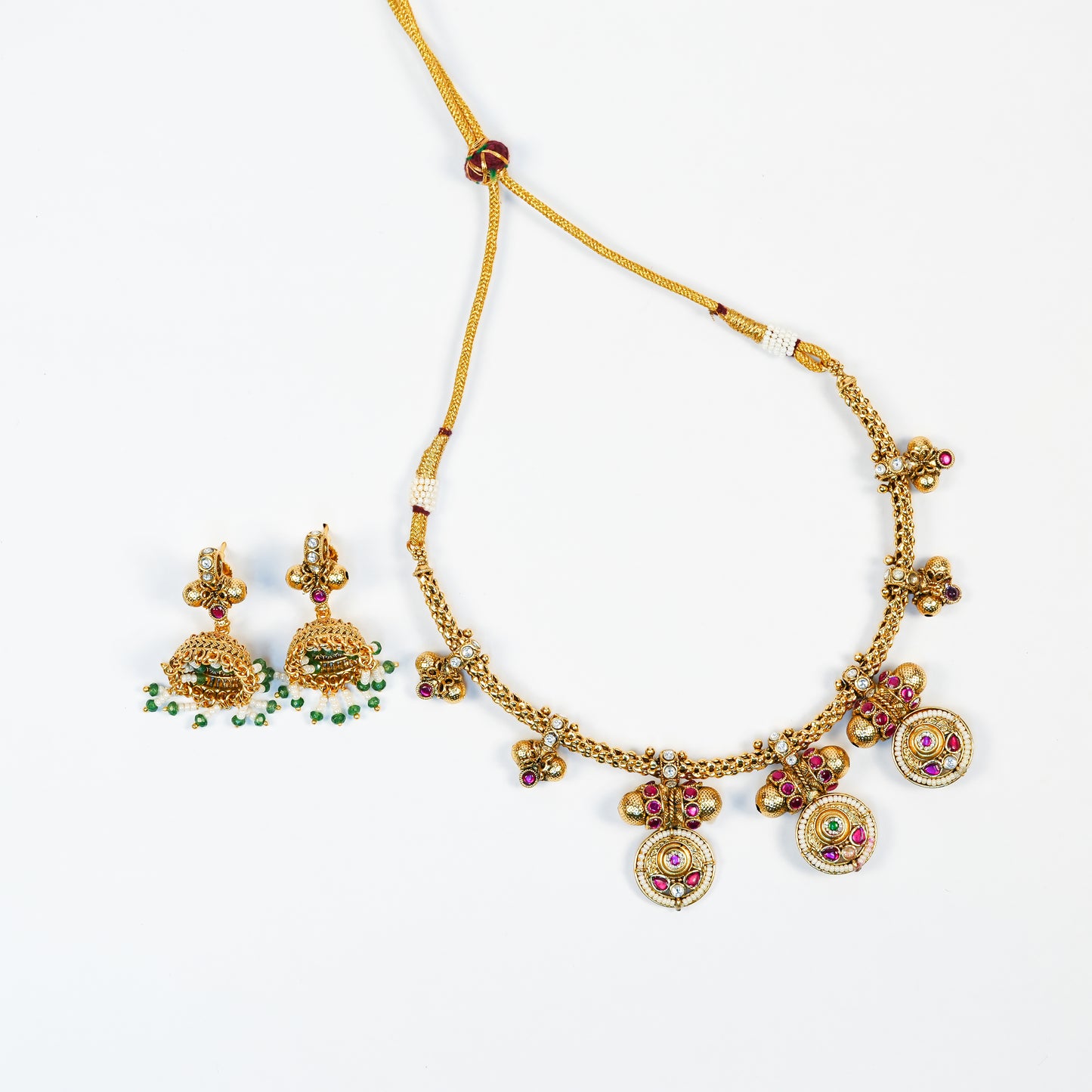 Aanura Traditional Necklace & Earring Set