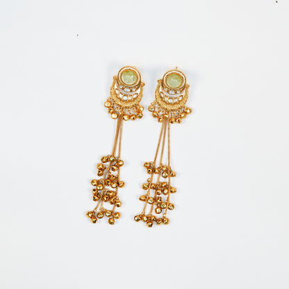 Aanura Gold Plated Chandrika Drop Earrings