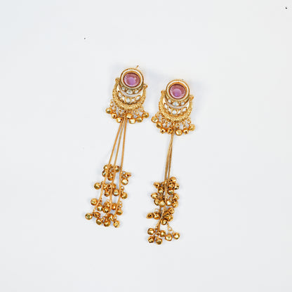 Aanura Gold Plated Chandrika Drop Earrings
