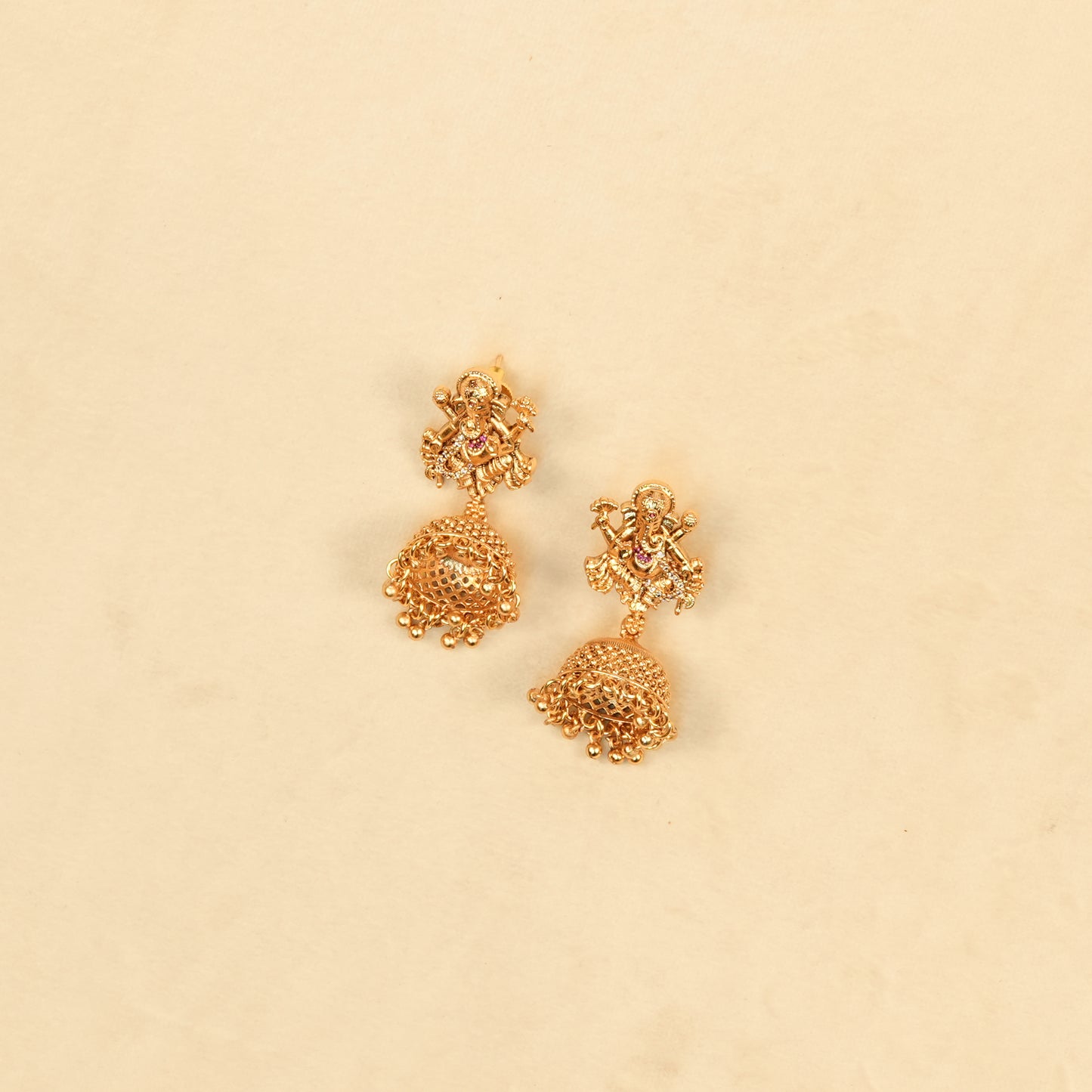 Aanura Gold Plated Sacred Motif Long Necklace Set