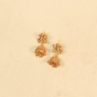 Aanura Gold Plated Sacred Motif Long Necklace Set