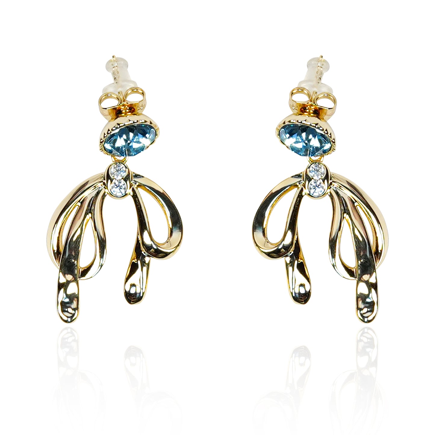 Aanura Gold Plated Elegant Drop Earrings
