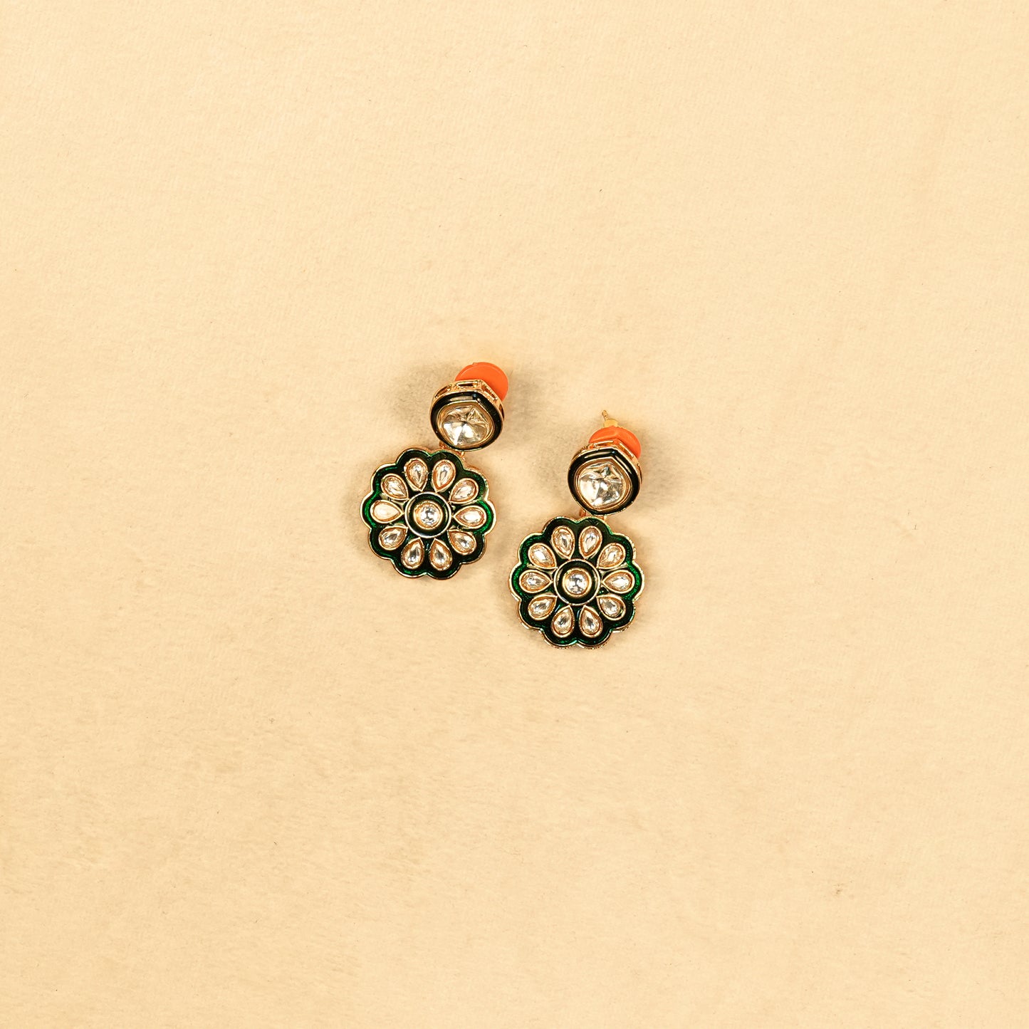 Aanura Gold Plated Floral Necklace Set