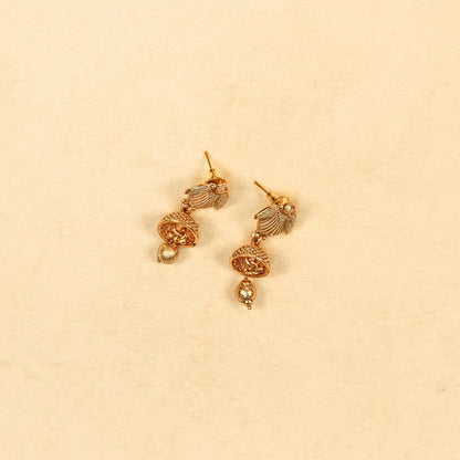 Aanura Gold Plated Scallop Necklace Set