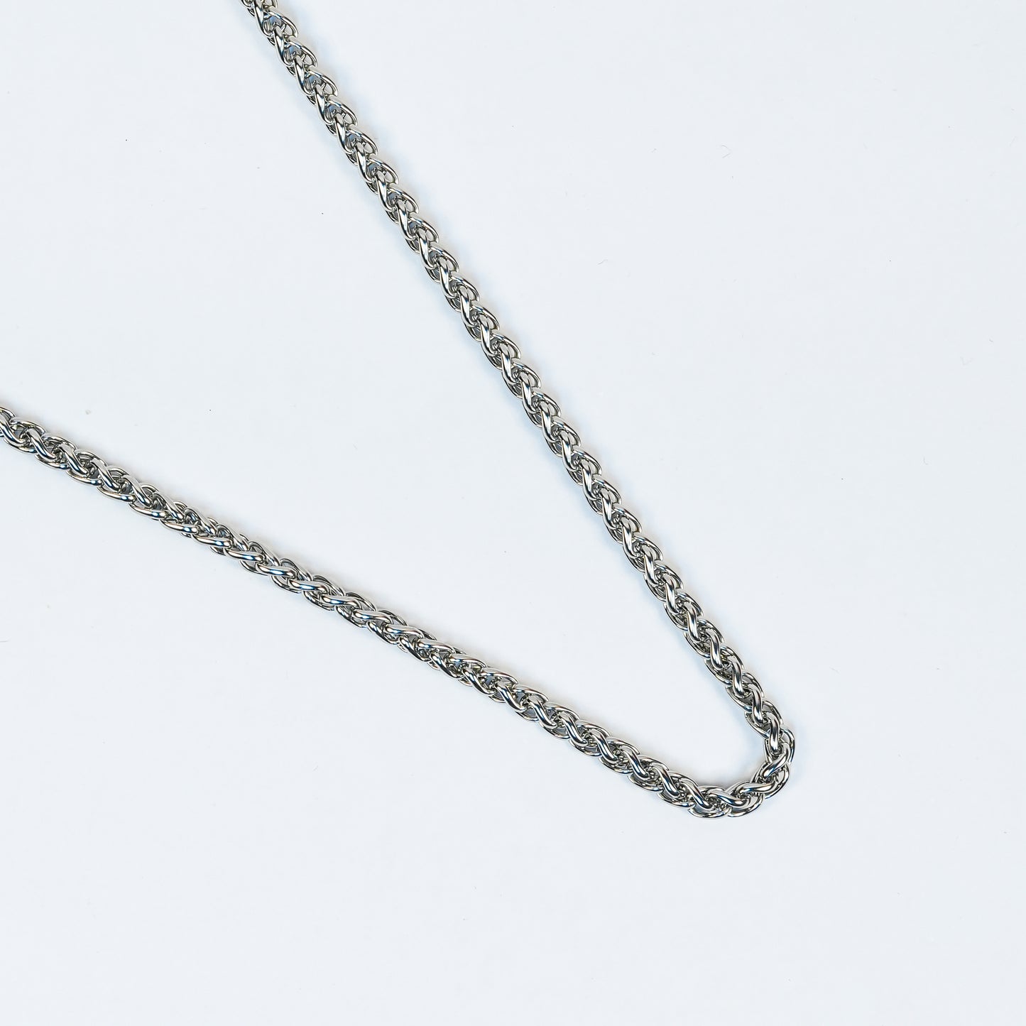 Aanura Silver Rope Chain for Men