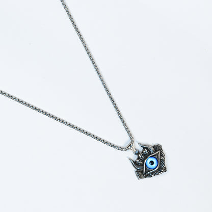 Aanura Men's Evil Eye Pendant Necklace