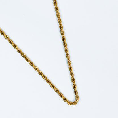 Aanura Men's Gold-Plated Twist Chain