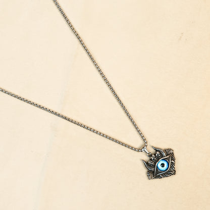 Aanura Men's Evil Eye Pendant Necklace