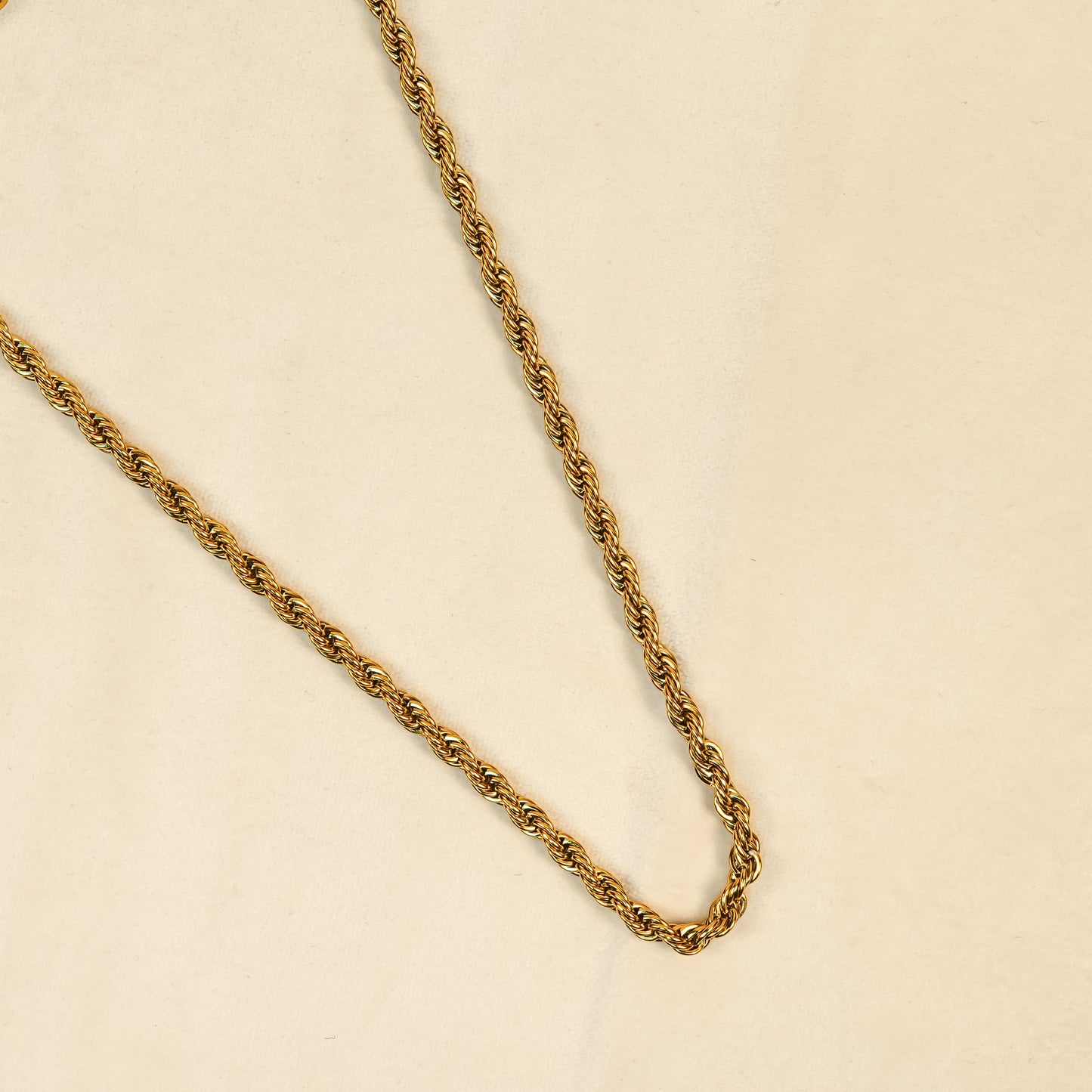 Aanura Men's Gold-Plated Twist Chain
