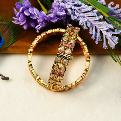 Aanura Classic Stone-Set Gold Plated Bracelet