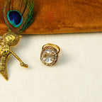 18K Gold Plated Crystal Statement Anti-Tarnish Waterproof Ring