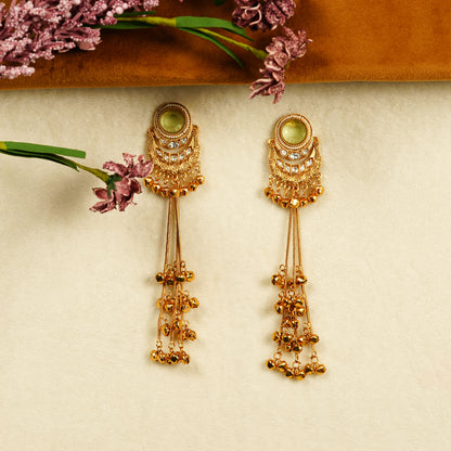 Aanura Gold Plated Chandrika Drop Earrings